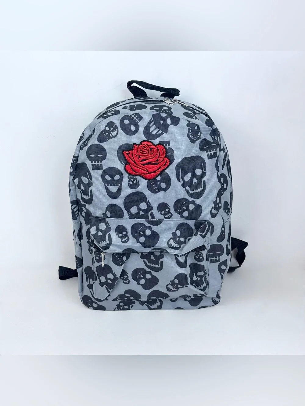 Skull & Roses 🌹💀Goth Punk Backpack New Without Tags - Picture 13 of 13